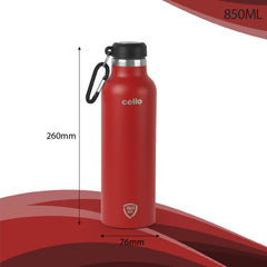 Duro Hector Flask, Vacusteel Water Bottle 850 ml Red / 850ml