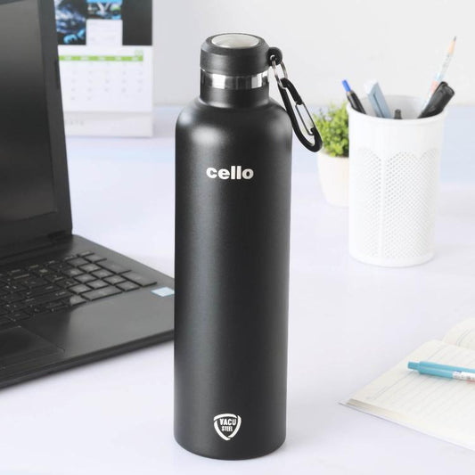 Black|Duro Hector Flask, Vacusteel Water Bottle 1100 ml / 1100ml