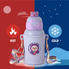 Babybop Hot & Cold Stainless Steel Kids Water Bottle, 500ml / 500ml