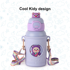 Babybop Hot & Cold Stainless Steel Kids Water Bottle, 500ml Purple / 500ml