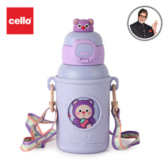 Babybop Hot & Cold Stainless Steel Kids Water Bottle, 500ml Purple / 500ml