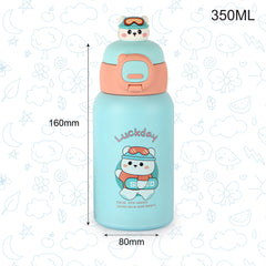 Babybop Hot & Cold Stainless Steel Kids Water Bottle, 500ml Blue / 500ml