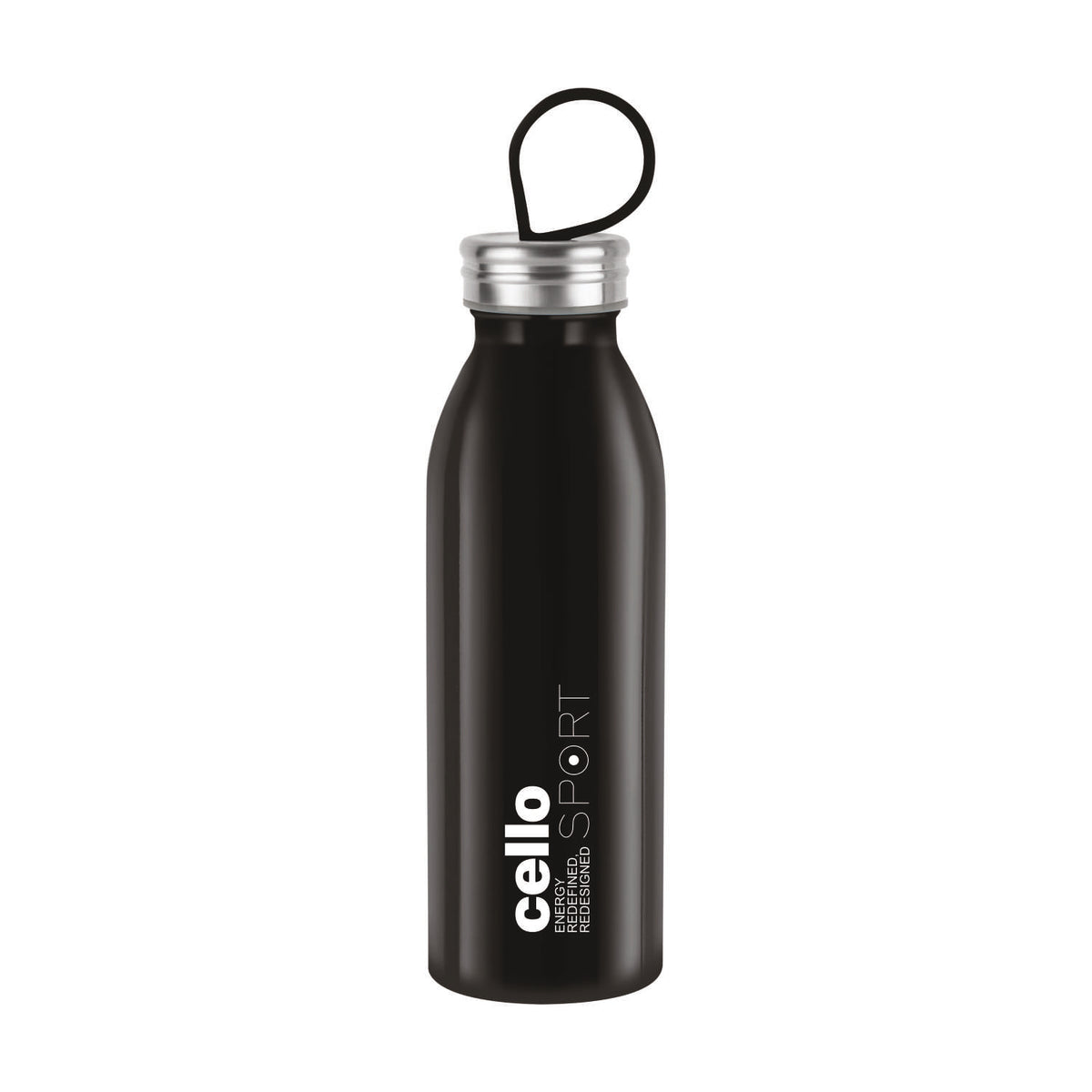 Nios Flask, Vacusteel Water Bottle, 500ml Black / 500ml