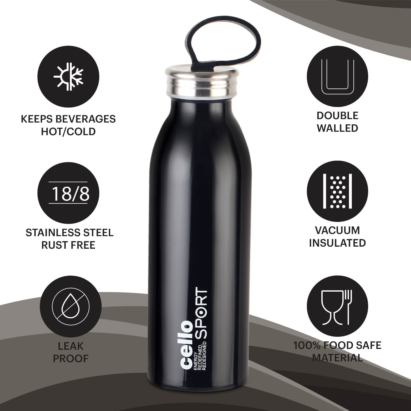 Nios Flask, Vacusteel Water Bottle / 500ml