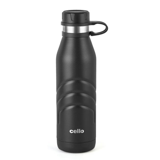 Black|Duro Crown Flask, Vacusteel Water Bottle / 750ml