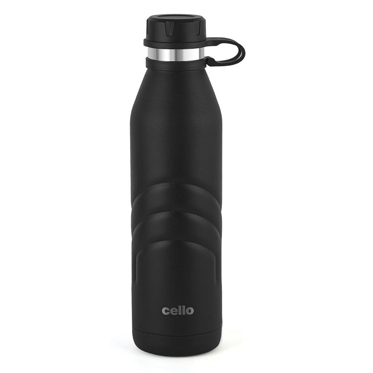 Black|Duro Crown Flask, Vacusteel Water Bottle / 1000ml