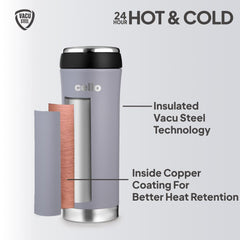 Duro My Cup Vacum Insulated Travel Mug Grey / 500ml