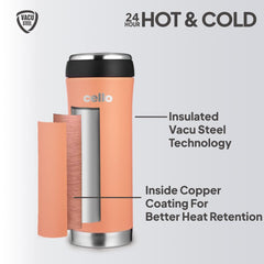 Duro My Cup Vacum Insulated Travel Mug Orange / 500ml