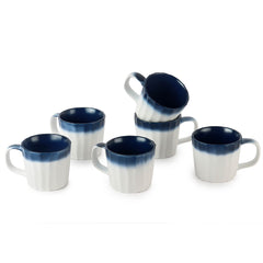 Retro 6 Pieces Ceramic Mug Medium / 6 Pieces / Blue