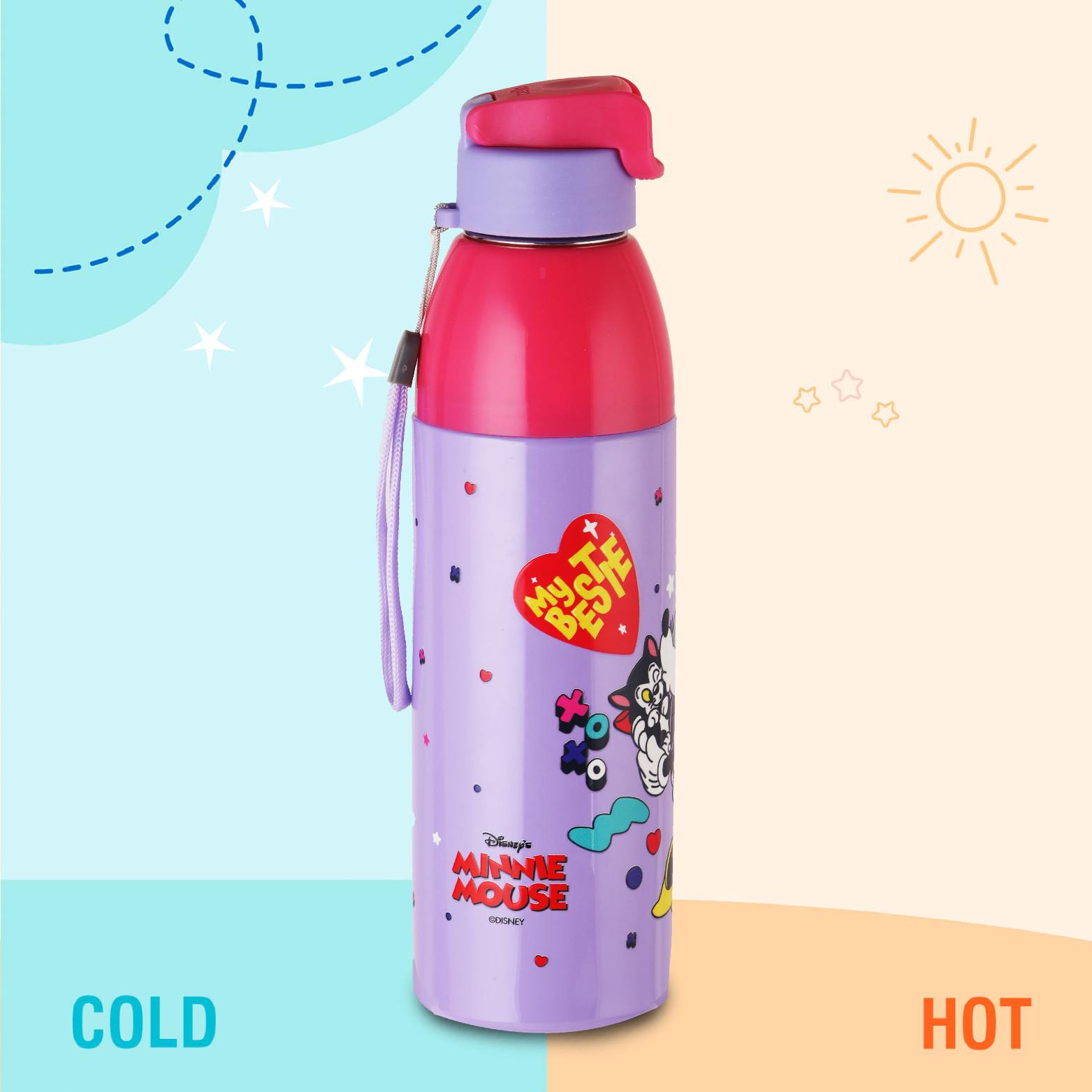 Uranus Cuddle Buddies Insulated Kids Water Bottle, 600ml / 600ml