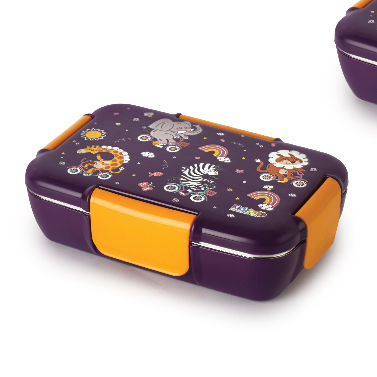 Magnus  3D Design Kids Lunch Box, 700ml Wild Wheels