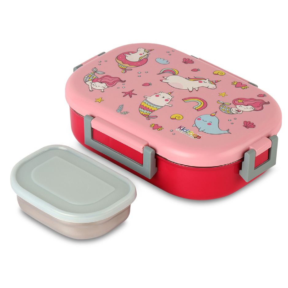 Apollo  3D Design Insulated Kids Lunch Box, 700ml Pink Parade