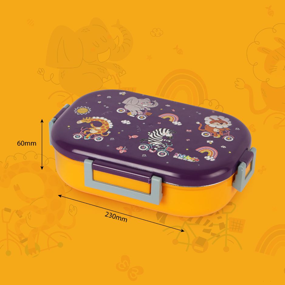 Apollo  3D Design Insulated Kids Lunch Box, 700ml Wild Wheels