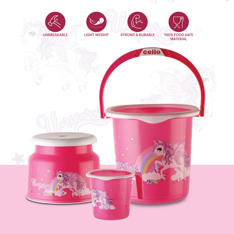 Splash 3 Pieces Kids Bathroom Set Unicorn / 3 Pieces