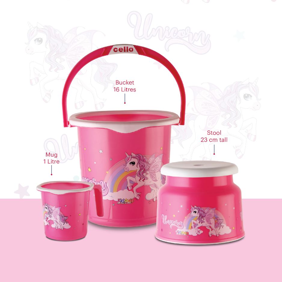 Splash 3 Pieces Kids Bathroom Set Unicorn / 3 Pieces