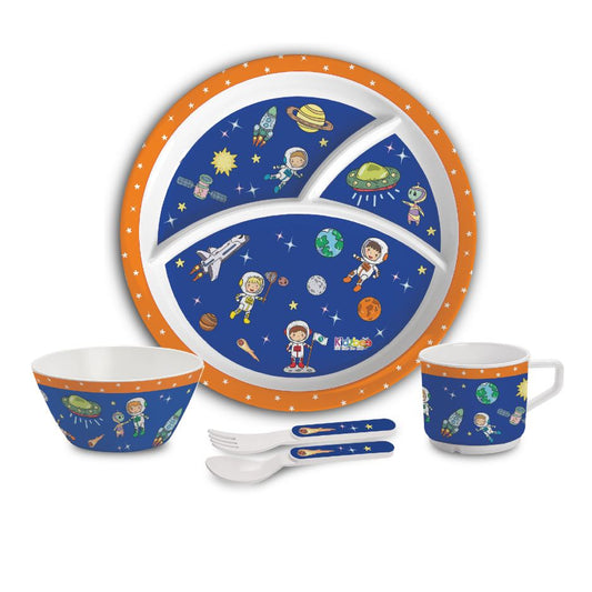 Cosmic Explorer  Kids Melamine Meal, Set of 5 Trioplate