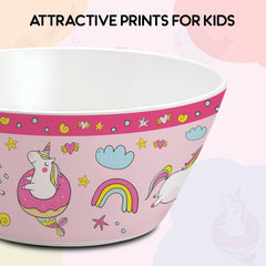 Pink Parade Kids Melamine Meal, Set of 5 Quadmeal