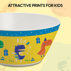 Dino Party  Kids Melamine Meal, Set of 5 Quadmeal