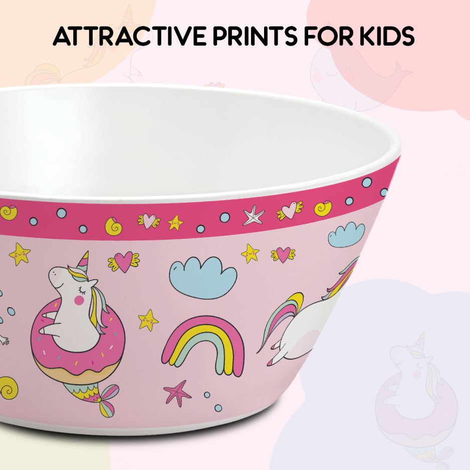 Pink Parade Kids Melamine Meal, Set of 5 Pentameal