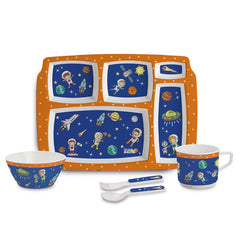 Cosmic Explorer  Kids Melamine Meal, Set of 5 Pentameal