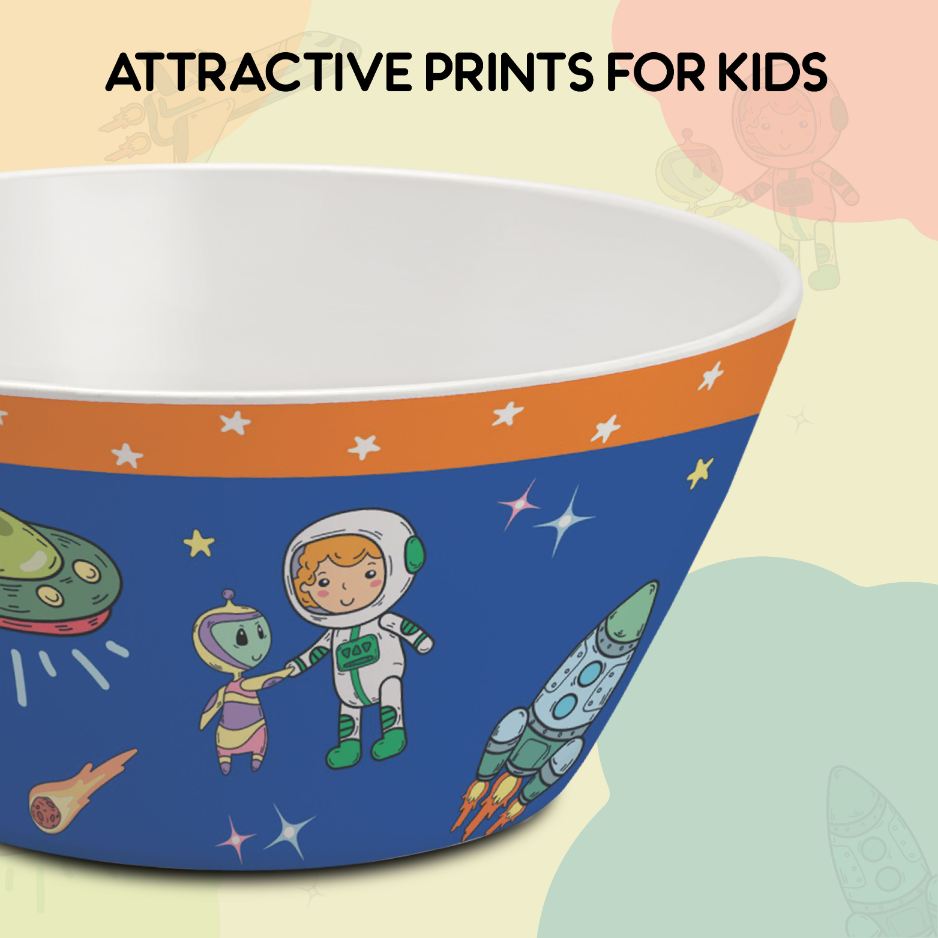 Cosmic Explorer  Kids Melamine Meal, Set of 5 Pentameal