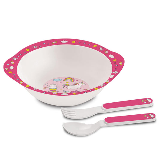 Cereal Kids Melamine Bowl, Set of 3 Pink Parade