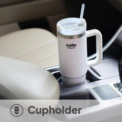 Quench Tumbler Water Bottle with Lid and Straw, 900 Ml White / 900 ml