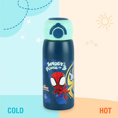 Gulp 3D Touch & Feel Designs Web Warriors One Click Push Thermosteel Flask, 475 ml Web Warriors