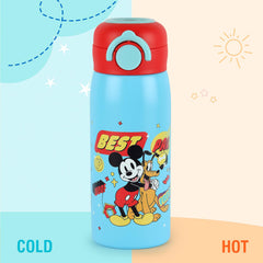 Gulp 3D Touch & Feel Designs Web Warriors One Click Push Thermosteel Flask, 475 ml Best Pals