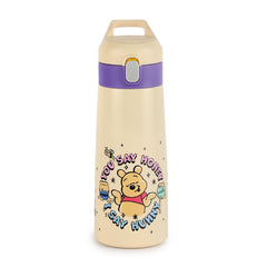 Giggle 3D Touch & Feel Designs Web Warriors, Sipper Thermosteel Flask, 550 ml Hunny Bear