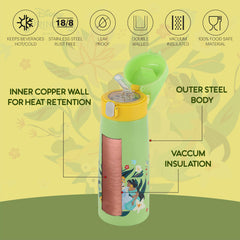 Giggle 3D Touch & Feel Designs Web Warriors, Sipper Thermosteel Flask, 550 ml Dream Weavers