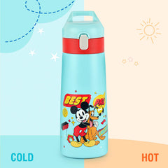 Giggle 3D Touch & Feel Designs Web Warriors, Sipper Thermosteel Flask, 550 ml Best Pals