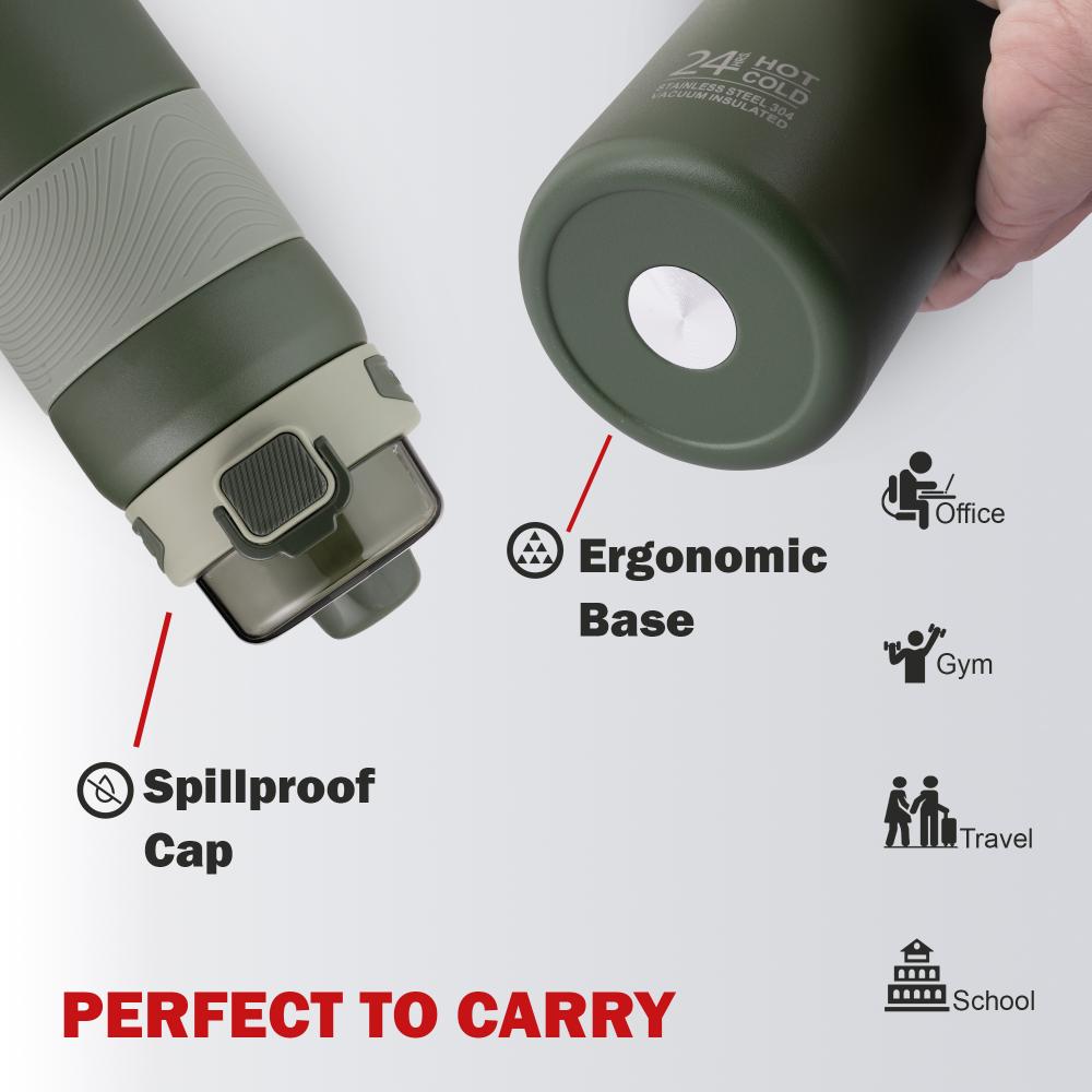 Duro Apex, Thermosteel Flask, 900ml Military Green / 900ml