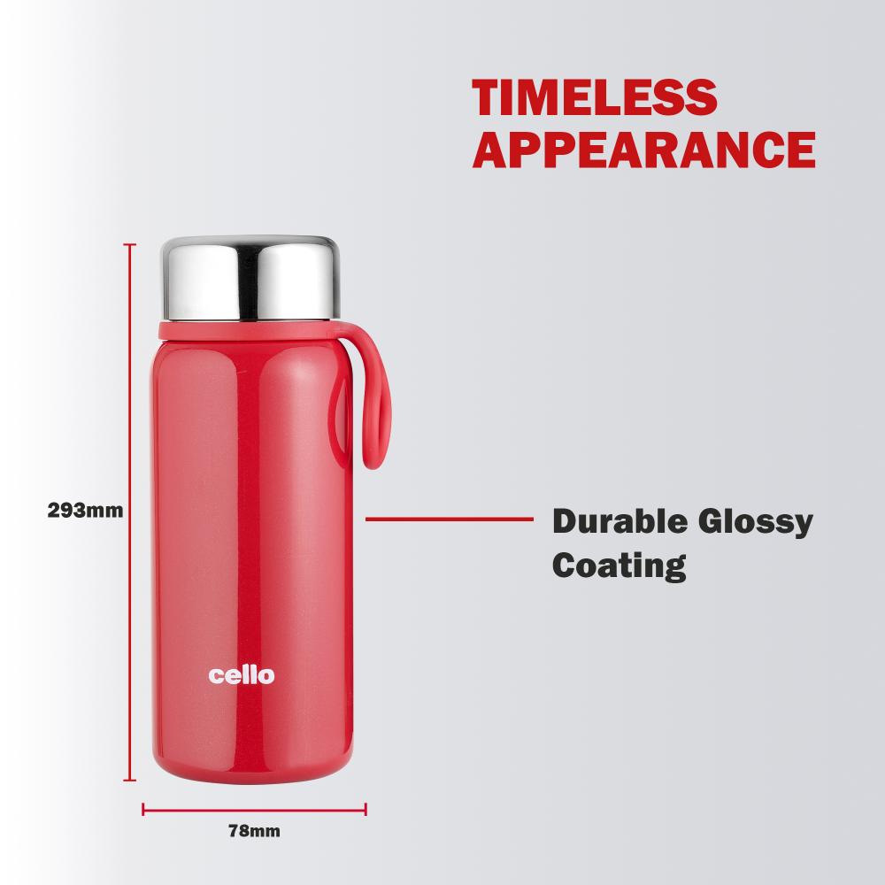 Glitz Thermosteel Flask, 300ml Red / 300ml