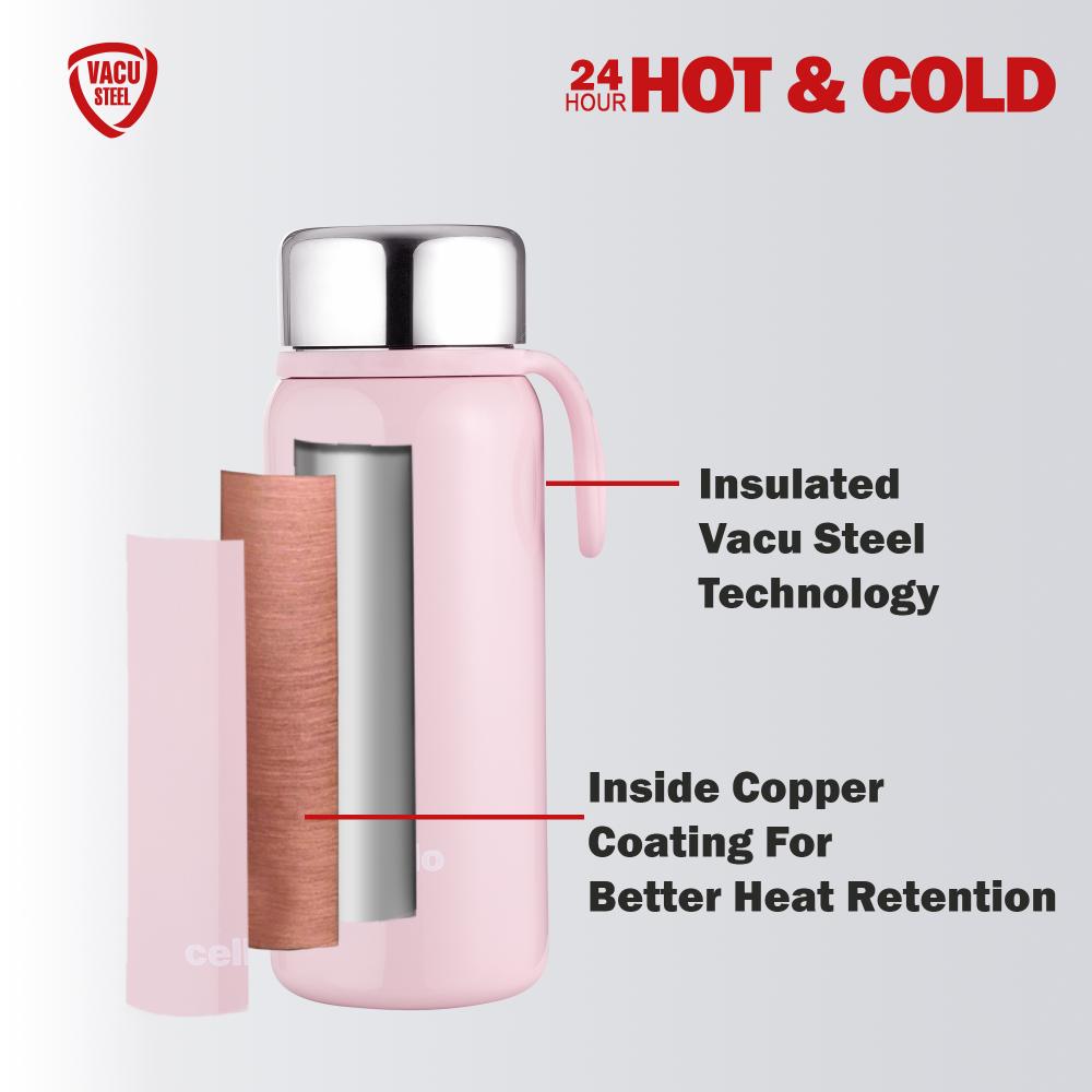 Glitz Thermosteel Flask, 300ml Peach / 300ml