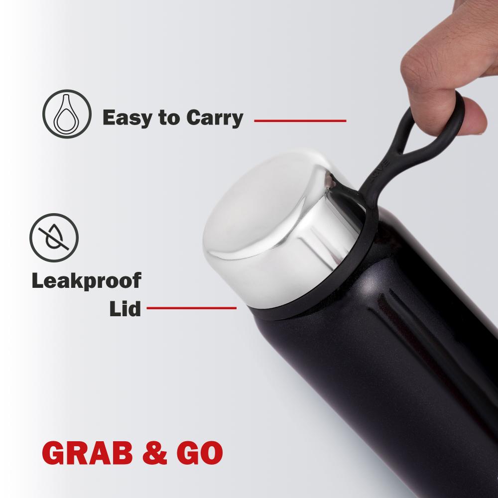 Glitz Thermosteel Flask, 300ml Black / 300ml