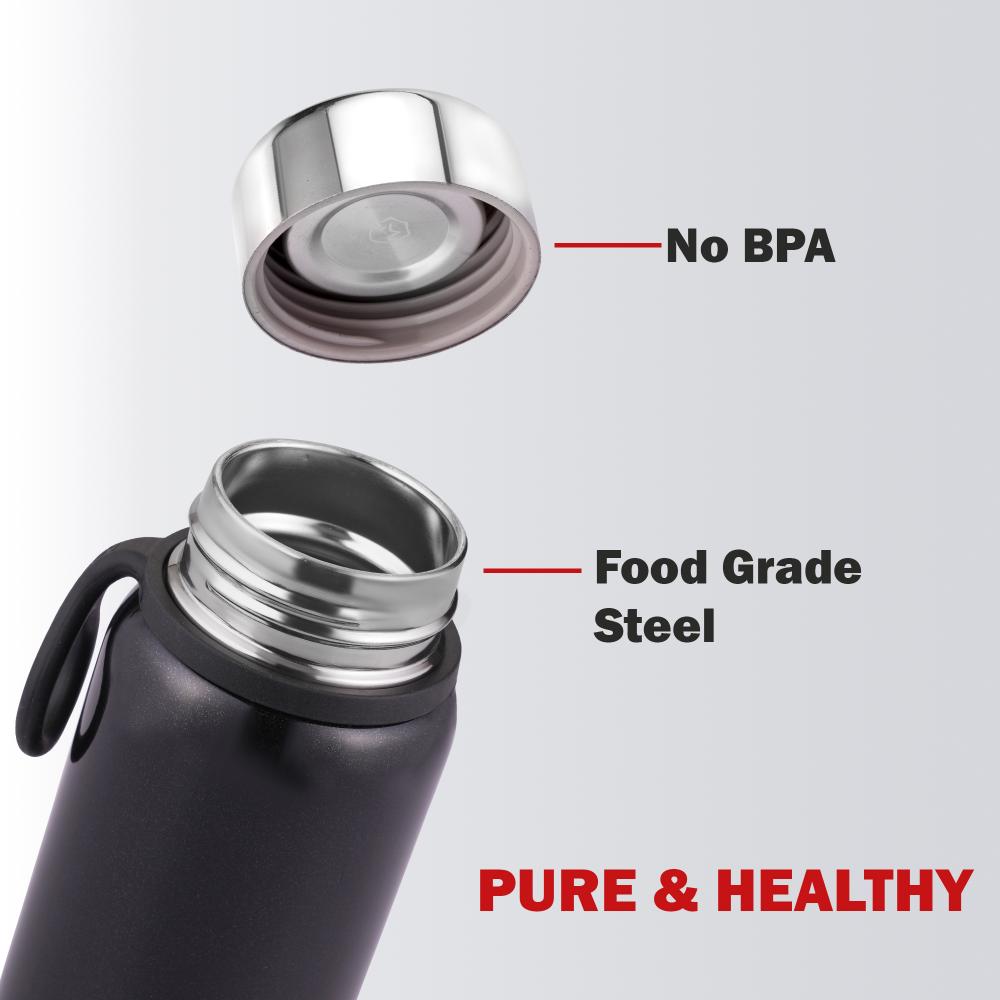 Glitz Thermosteel Flask, 300ml Black / 300ml