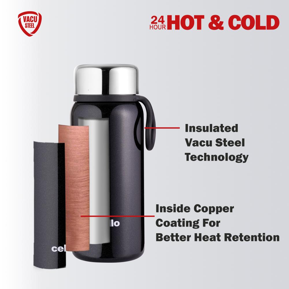 Glitz Thermosteel Flask, 300ml Black / 300ml