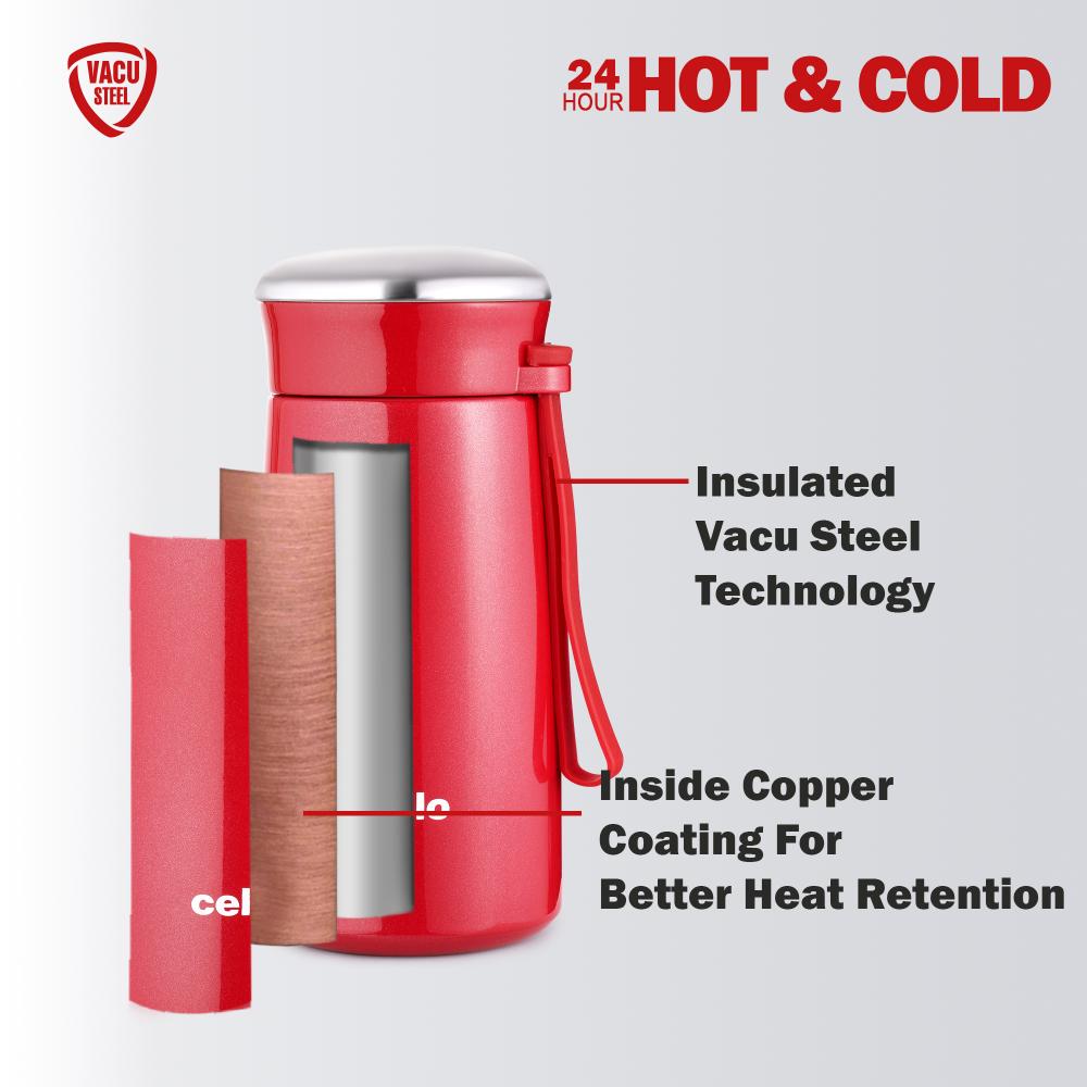 Bliss Thermosteel Flask Red / 300ml