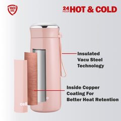 Bliss Thermosteel Flask Peach / 400ml