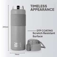 Rojjer 650 Thermosteel Flask, 600 ml Grey / 650ml