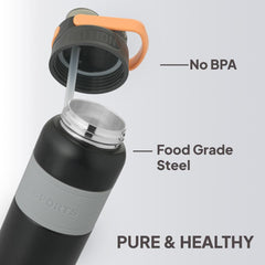 Duro Duet Thermosteel Flask, 900 ml Black