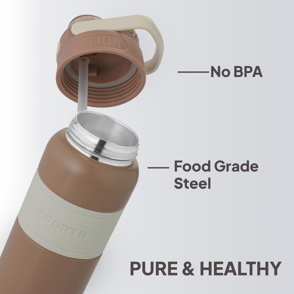 Duro Duet Thermosteel Flask, 900 ml Brown