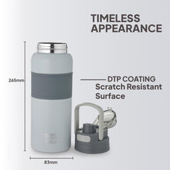 Duro Duet Thermosteel Flask, 900 ml Grey