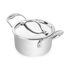 Armour Tri-Ply Induction Base Casserole with Lid Silver / 2.5 Litres