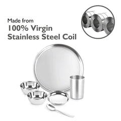 Steelox 6 Pieces Stainless Steel Dinner Set