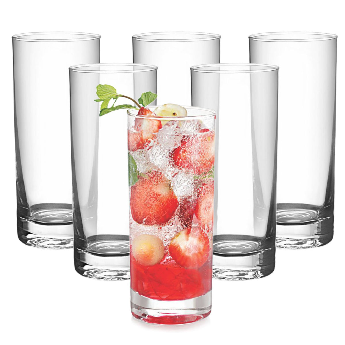 Siena Glass Tumblers, Set of 6 Clear / 285ml / 6 Piece
