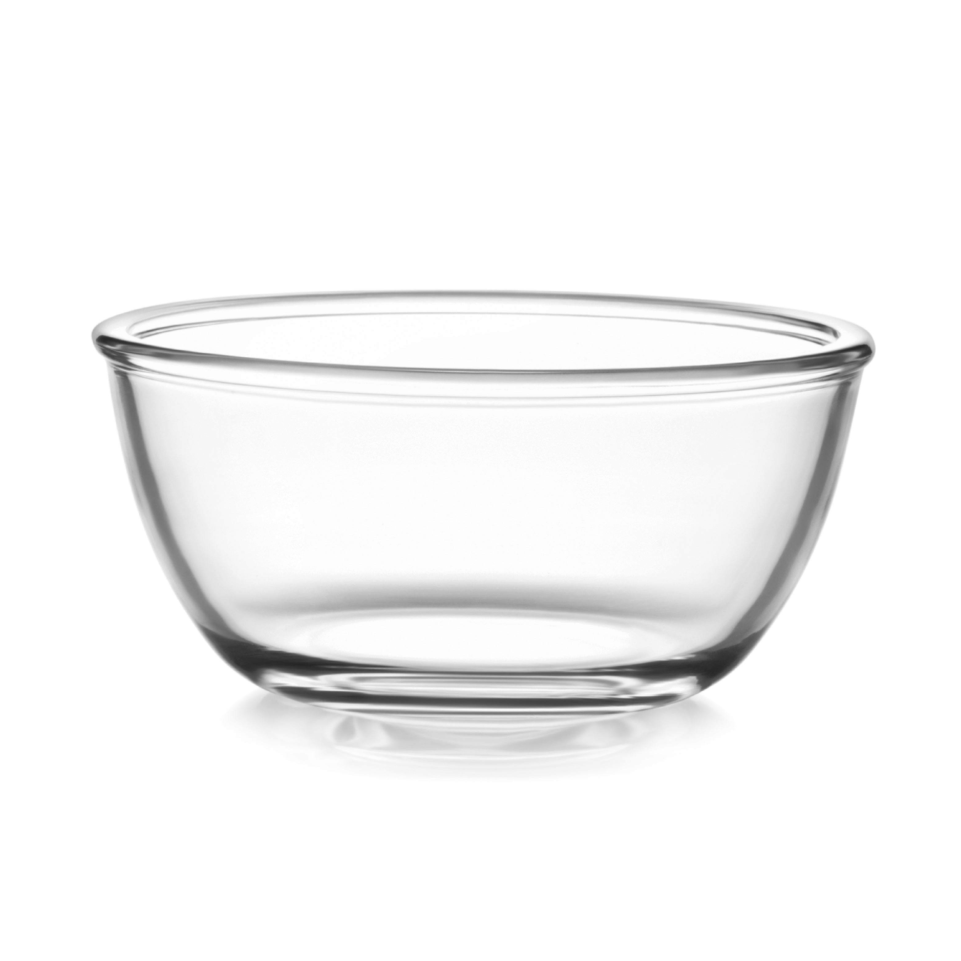 Ornella Glass Mixing Bowl Set, 1500ml Clear / 1500ml / With Premium Lid