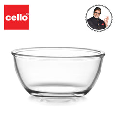 Ornella Glass Mixing Bowl Set, 1500ml Clear / 1500ml / With Premium Lid