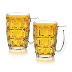 Executive Beer Mug, 375ml, Set of 2 Clear / 375ml / 2 Piece